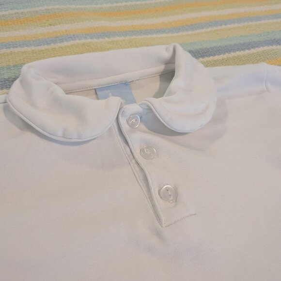 ⭐ Girl's Bella Bliss White Long Sleeve Polo size 4 - Picture 2 of 5